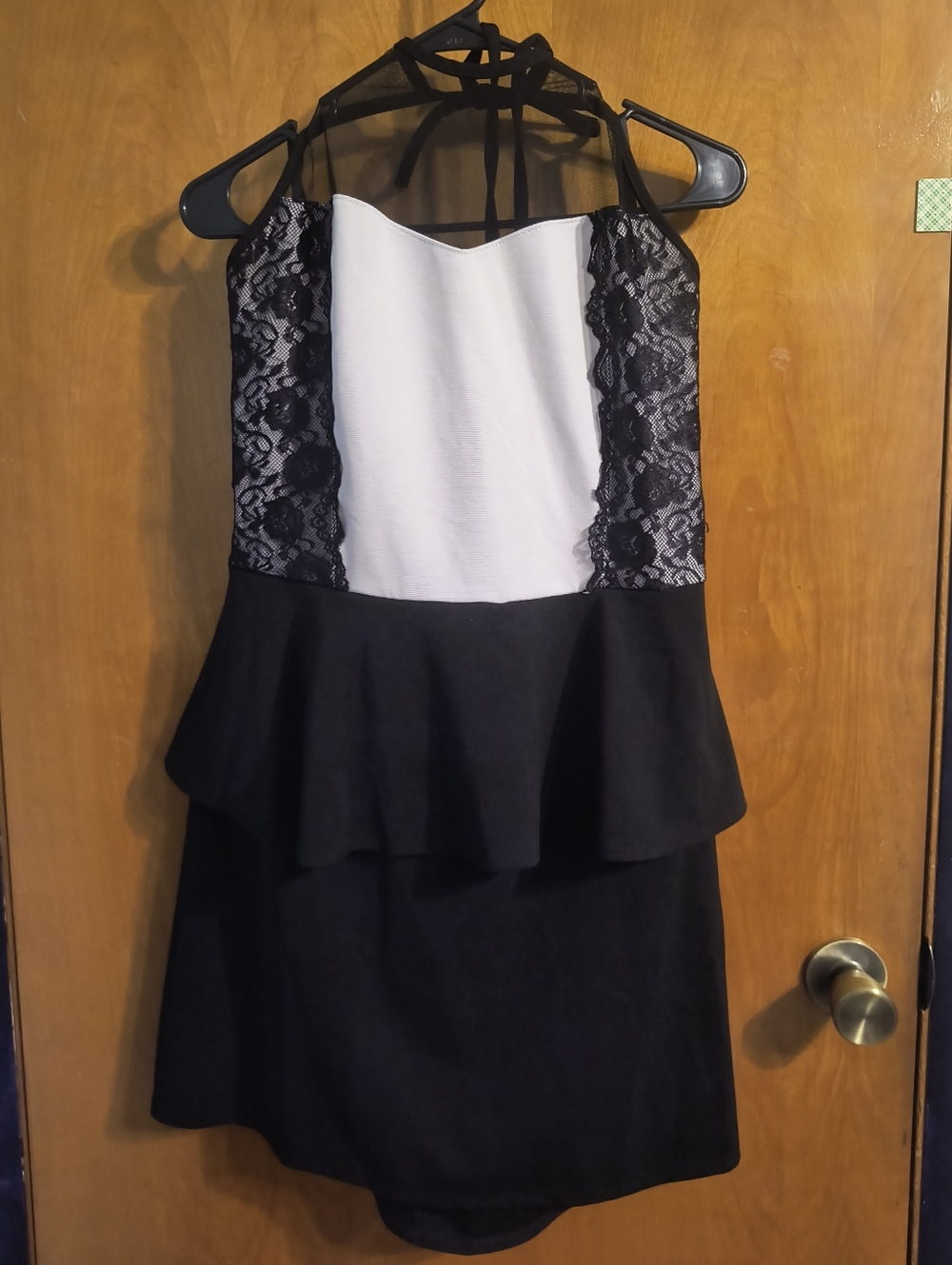 Peplum Halter Cocktail Dress